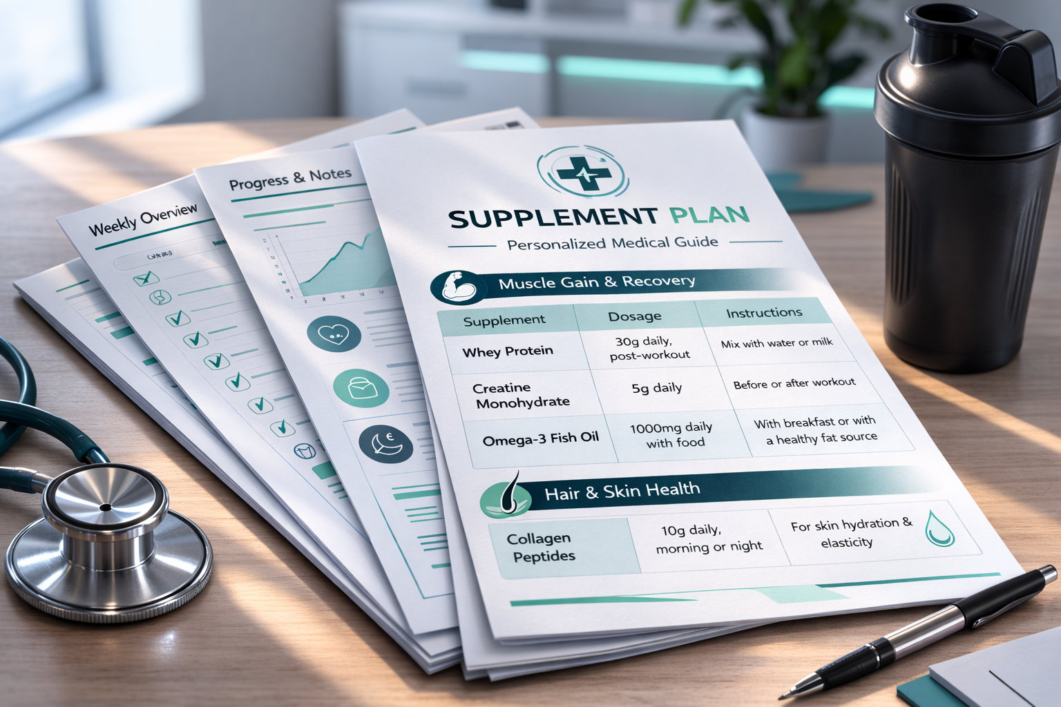 شكل التقرير الطبي لخطتك